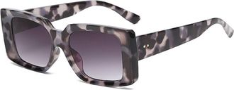 Generic Vintage Square Street Photography Sunglasses Men And Women Sports Beach Vacation Party Sun Glasses(Purple)