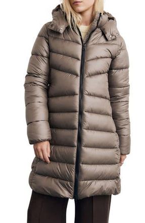 Mango Quilted Puffer Coat in Medium Brown at Nordstrom Rack, Size Small