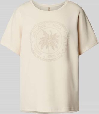 Soyaconcept Sweatshirt mit Label-Print Modell BANU in Offwhite, Gr&ouml;&szlig;e XS