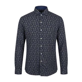 Xacus Heren, Overhemden, Blauw, Maat: 2XL
