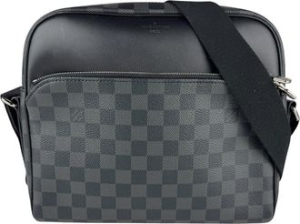 Louis Vuitton Black Damier Graphite Shoulder Bag (Pre-Owned)