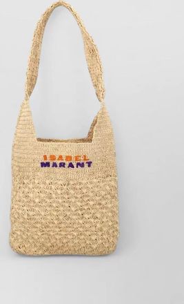 Isabel Marant praia small raffia single strap bag