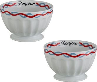 Rosanna Set Of 2 The Grand Tour Paris Bowls: Bonjour