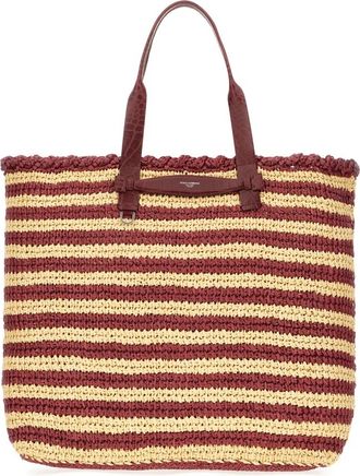 Dolce & Gabbana Rieten Shopper - Heren - Shoppers - Veelkleurig - ONE Size - Leer - Tassen