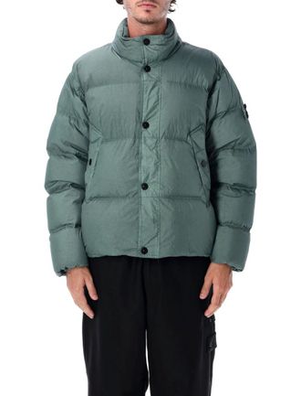 Stone Island Green Regular Down Jacket