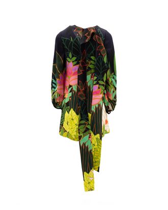 Valentino Garavani Jungle Print Black Womens Dress