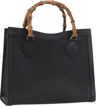 Gucci Pre-owned Handbags, female, Black, Size: ONE SIZE Pre-owned Vintage Tote Bag