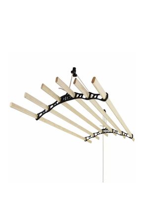 MonsterShop Clothing Airer Ceiling Pulley - Black - 1.8m