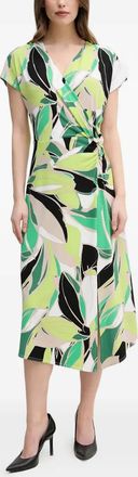 Joseph Ribkoff Abito midi a fiori - Verde