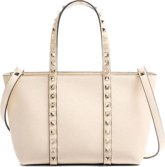 Valentino Garavani small Rockstud tote bag - Neutrals