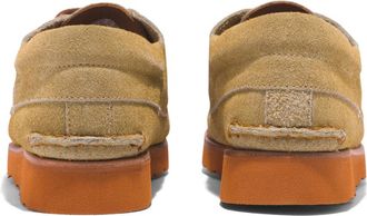 Timberland Mens 3 Eye Wedge Vibram Lace-Up Boat Shoes Beige > Derby & Oxfords