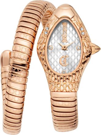 Just Cavalli Womens Snake 316L Stainless Steel Watch