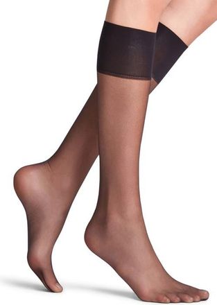 Falke Shelina 12 Denier Ultra Sheer Knee Highs in Black at Nordstrom