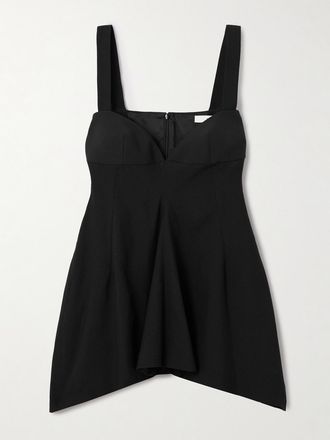 Carven Top In Jersey Con Baschina - Nero