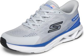 Skechers Mens Glide Step Vortex Hands Free Slip-ins Sneaker, Grey, 12.5