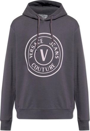 Versace Jeans Couture Hoodies & sweatvesten, Heren, Grijs, S, Katoen, Sweatshirts & Hoodies