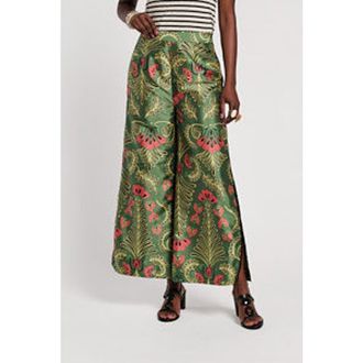 Frances Valentine Palazzo Canopy Pant in Green/pink/multi at Nordstrom, Size 12