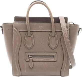 Celine Pre-owned Handbags, female, Gray, Size: ONE SIZE Pre-owned Vintage Handbag