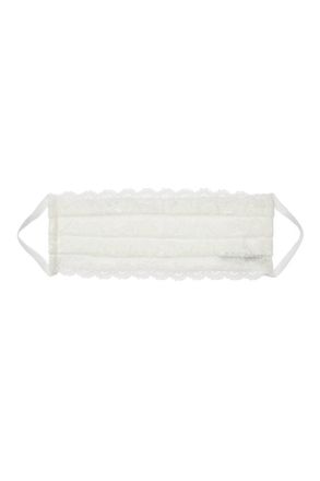 Cosabella Womens Never Say Never Pleated Face Mask In Moon Ivory