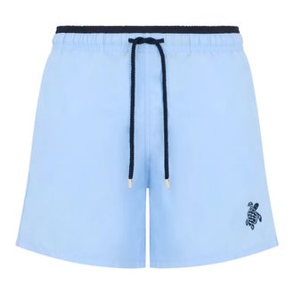 Vilebrequin Beachwear, male, Blue, Size: L Moka Swim Shorts