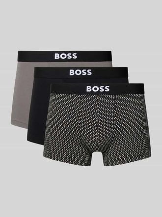 HUGO BOSS Trunks aus Bio-Baumwoll-Mix Modell TRUNK 3P ONE im 3er-Pack in Hellgelb, Größe XXL
