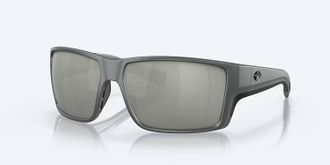 Costa Unisex Reefton Pro Polarized Sunglasses In Matte Gray Gray Silver Mirror