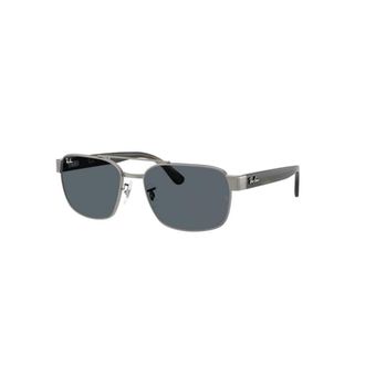 Ray-Ban Rechthoekige zonnebril - unisex - Zonnebrillen - Grijs - 58 MM - Accessoires
