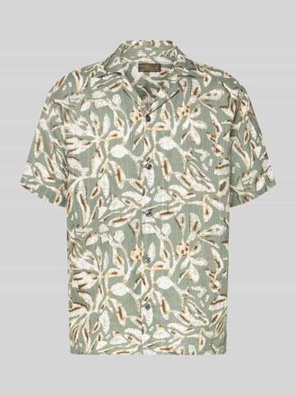 Jack & Jones Regular Fit Freizeithemd im Allover-Look Modell BILBAO in Khaki, Gr&ouml;&szlig;e XXL