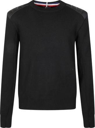 Moncler Ronde hals gebreid - Heren - Ronde hals truien - Zwart - 2XL - Truien & Vesten