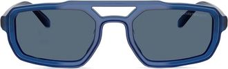 Emporio Armani Occhiali da sole squadrati - Blu