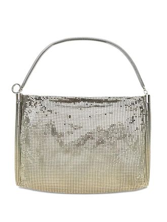 Paco Rabanne small Pixel Tube shoulder bag - Silver