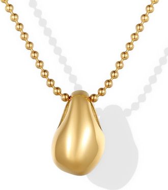 Mantra Calm Stone Necklace in Gold at Nordstrom