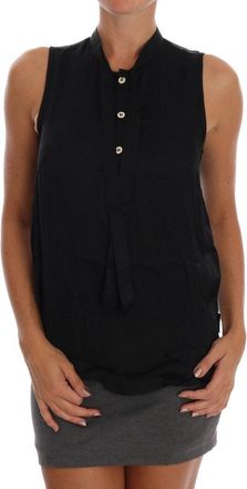 Versace Jeans Couture Chic Sleeveless Shirt Womens Blouse