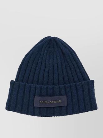 Dolce & Gabbana ribbed wool beanie