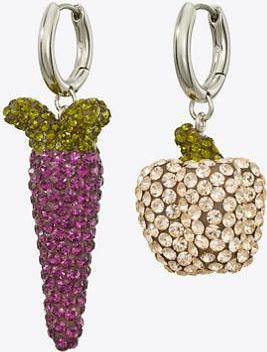 Tory Burch Womens Curiosity Vegetable Earrings, One Size