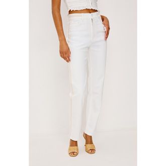 Rails Topanga Embroidered Detail High Waist Jeans in Salt White Braided at Nordstrom, Size 23