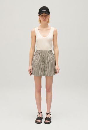 Claudie Pierlot Short rayures vert