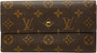Louis Vuitton Pre-owned Wallets, female, Brown, Size: ONE SIZE Pre-owned Monogram Long Wallet