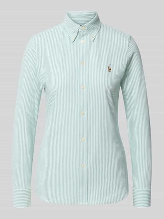 Polo Ralph Lauren Regular Fit Hemdbluse aus reiner Baumwolle in Gruen, Gr&ouml;&szlig;e XL
