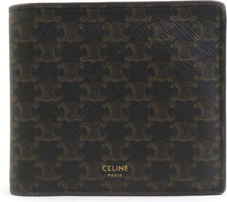 Celine Black Coated Canvas Wallet (Bi-Fold) (Pre-Owned)