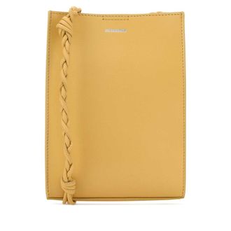 Jil Sander Yellow Leather Small Tangle Shoulder Bag