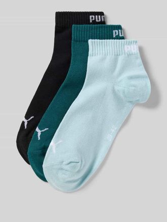 Puma Socken mit Label-Details im 3er-Pack in Gruen, Gr&ouml;&szlig;e 39/42