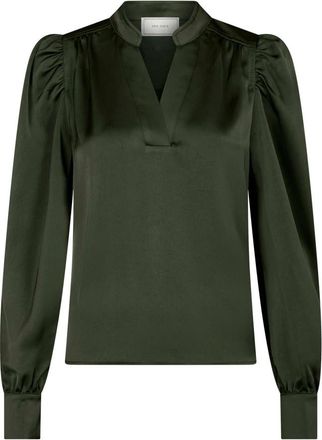 Neo Noir Blouses & Shirts - Dames - Blouses - Groen - L - Polyester - Overhemden