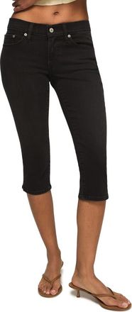 Lucky Brand Capri Jeans in Black Galaxy Wash at Nordstrom, Size 28 X