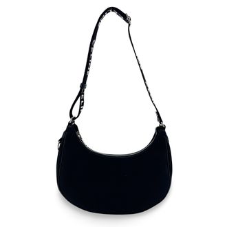 Celine Ava Triomphe Coated Canvas Black Textile Handbag (Pre-Owned)