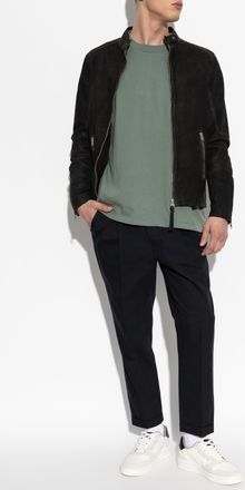 AllSaints Leather Jacket Cora, Mens, Black