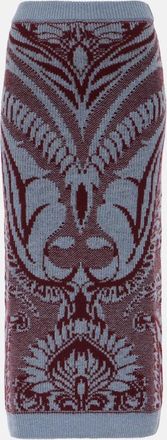 Etro Wool jacquard midi skirt