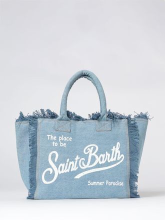 MC2 Saint Barth Borsa Vanity in cotone stampato con logo