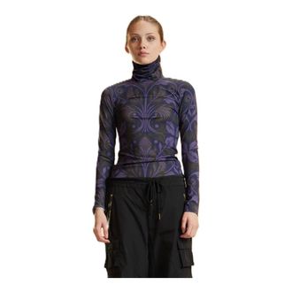 Cynthia Rowley Tops, Dames, Veelkleurig, XS, Turtle Neck Lycra Top