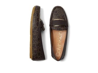 Calvin Klein Leonie Womens Shoes Espresso Logo : 6.5 M, Faux Leather